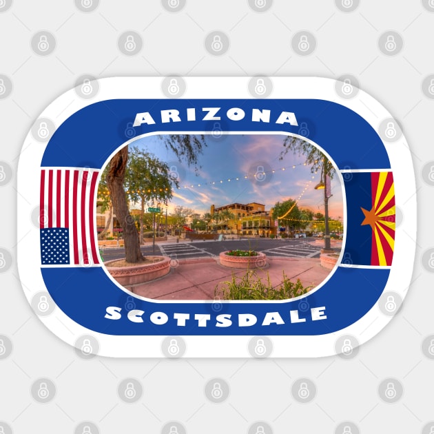Arizona, Scottsdale City, USA Sticker by DeluxDesign